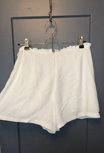 White Ruffle Wrap Skort