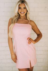 These Three Boutique Gingham Mini Dress