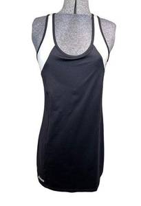 NWT Asics Tennis Racerback Athletic Dress in Black and White with built in Bra