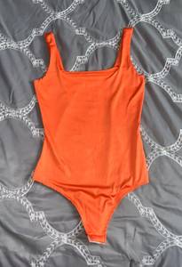 Orange Thong Bodysuit 