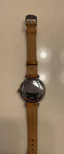 Fossil Watch Tan Leather Gold Face