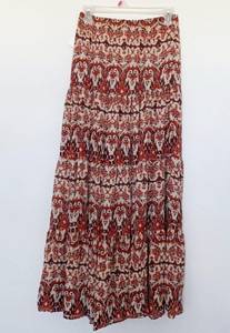 PLANET BLUE Maxi Skirts XSMALL burnt Red boho bohemian Hippie Gypsy