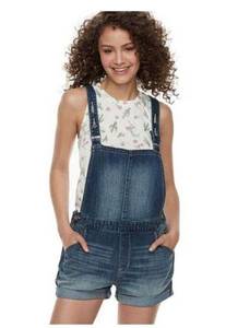 Denizen by Levi's Loose Fit Cuffed Dark Blue Denim Jean Shortall Size XS