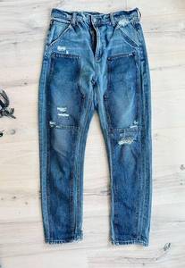 Gap Utility Workwear Denim jeans Size 28 Double knee Medium Wash