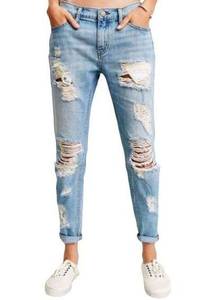 Urban Outfitters J1  BDG Destroyed Distressed Slim Boyfriend Jeans Size 28