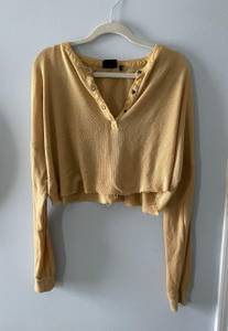 Cropped Mustard Sweater