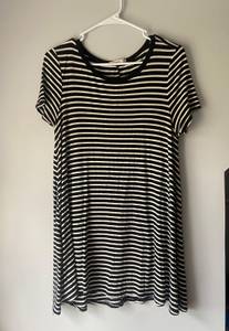 Striped Soft Tee Shirt Dress