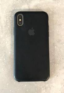 Apple Black IPhone X Silicon Case