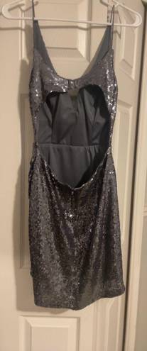 B Darlin B. Darlin Silver Homecoming Dress