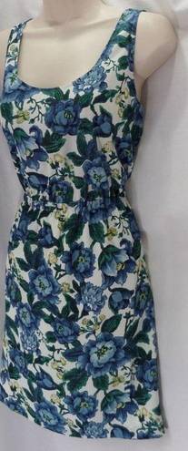 The Loft * "" GREEN & BLUE FLORAL CASUAL CAREER SUMMER DRESS SIZE: 8 NWT