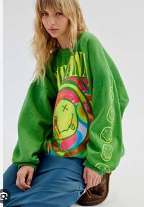 Urban Outfitters Green  Nirvana Crewneck