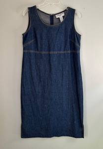 Vintage Denim Dress Midi