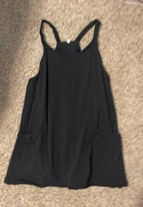 Black Athletic Sleeveless Dress 