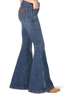 Wrangler  Retro High Rise Trumpet Flare Jeans Bell Bottom Size 29 X 34 Hemp