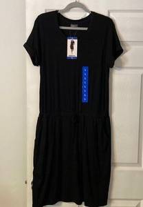 32 COOL women’s dress size L brand new length 40” bust 38” color black