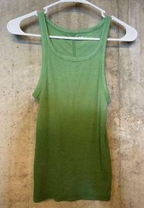Aerie 🎀  Green Ribbed Knit High Neck Tank Top SIZE S Small