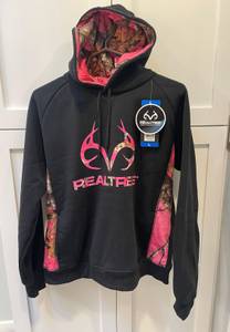 Real Tree Camouflage Hoodie Black/Pink