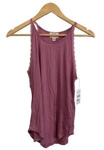 Project Social T Mauve Tank Lace Size Medium NEW