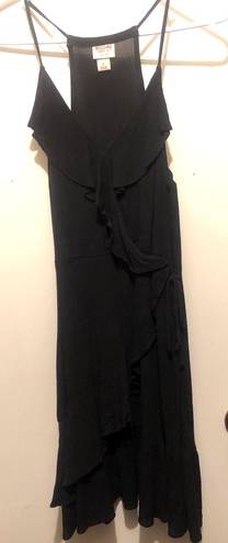 Mossimo Supply Co Black Faux Wrap Dress