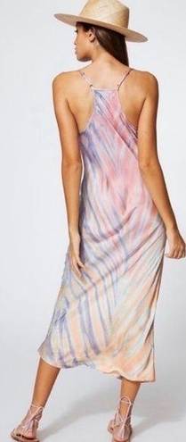 Young Fabulous and Broke Young, Fabulous & Broke Satin Pastel Tie Dye Cowl Dress