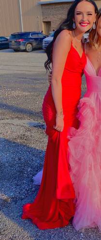 B Darlin B. Darlin Red Maxi Prom Dress