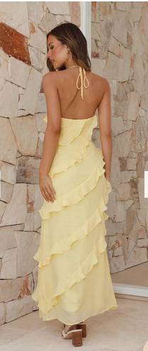 Free People  Look Alike Yellow Maxi Dress