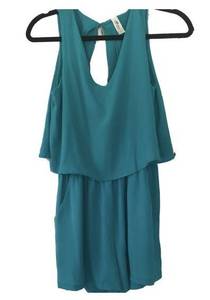 Mahina Teal Romper By  Boutique