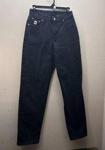 Vintage Rockies Rocky Mountain Jeans Womens 27x33 Black 90s Tapered Mom Cowgirl