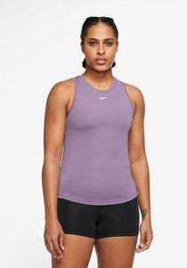 Nike  Dri-FIT One Tank Purple Athletic Yoga Running Top Womens Size M