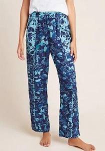 Anthropologie  Jamie Modal Pull On Boho Floral Sleep Pajama Pants Lounge Blue XS