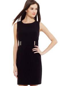 Premise black belted sheath dress size 12P