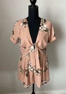 GB Floral Pink Romper Size Medium Like New