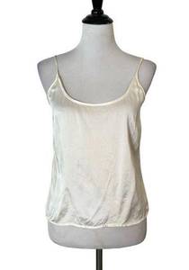 Carlisle Women's 100% Silk Sleeveless Blouse Cami Shell Top Scoop Neck Size 4