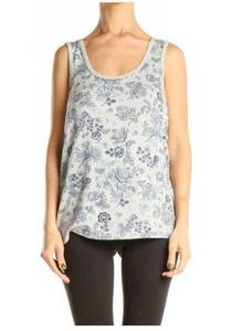 Lucky Brand  Floral Print Tank Grey Size small