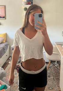 White Crop Top