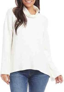 Calvin Klein Bell Sleeve Cowl Neck Knit Sweater