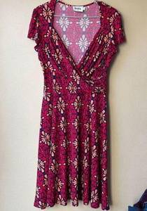 Leota Lula Jersey Printed Dress Size Large