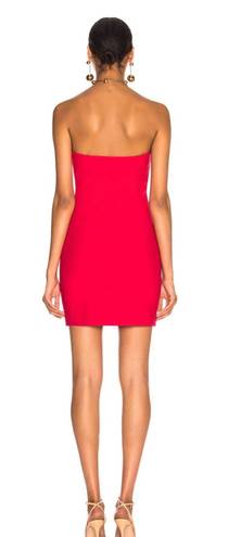 Cinq à Sept CINQ A SEPT Strapless Ruffle Marcy Dress Camilla Red