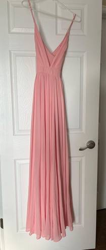 Pink Lily Pink Prom Maxi Dress