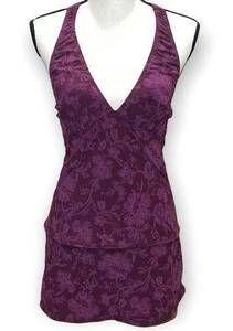 NWT vintage Magic Suit Vintage Purple Burgundy Swim Top & Skirt