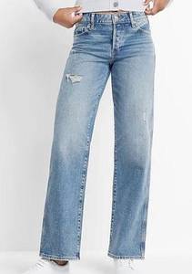 Express relaxed straight low rise baggy jeans size 4