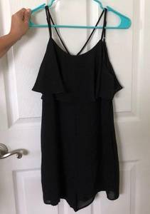 Black Romper with cute back