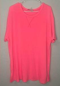 Bright pink casual top