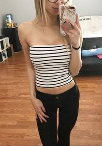 Brandy Melville  Striped Jenny Tube Top