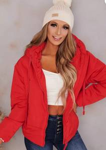 NanaMacs Red Puffer Coat NWT