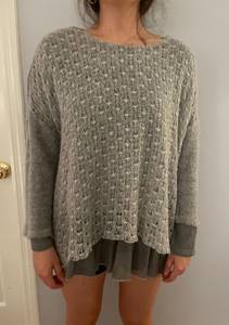 easel gray sweater