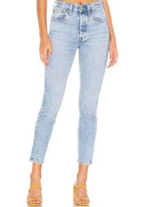 Levi’s  501 S Skinny High Rise Raw Hem Jeans