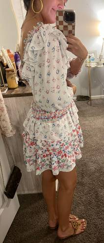 Yvonne And Love Floral Ruffle Mini Dress 