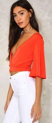 Nasty Gal Wrap Crop Top