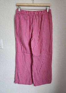 J. Crew Women's Plaid Cotton Modal Flannel Wide Leg Loungewear Pajama Bottom Sm